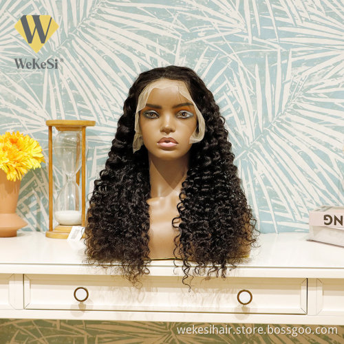 Natural Human Hair Wigs For Black Women Virgin Brazilian Lace Front Wig Brazilian Water Wave 100% Human Hair Hd Lace Wig